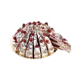 Nougat Cake Slice - Raspberry & Dark Chocolate