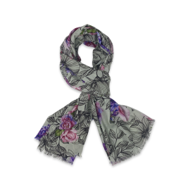 English Heritage Rose and Lilac Scarf 