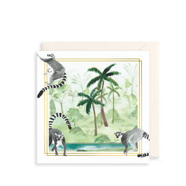 English Heritage Greetings Card Eltham Lemurs