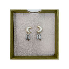 Trilithon & Moon Gold-Plated Earrings