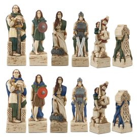 Celtic Hand Painted Chess Pieces
