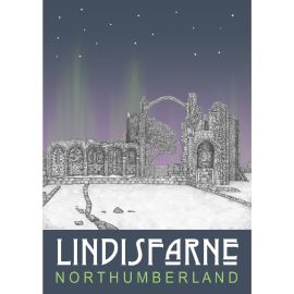 Lindisfarne At Night Print A3 Ben Holland