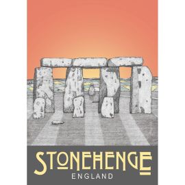 Stonehenge Day A3 Print Ben Holland