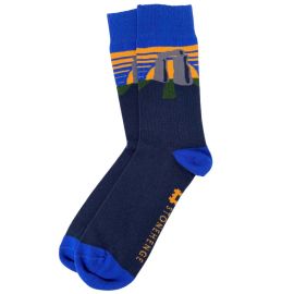 Stonehenge Trilithon Sun Socks Blue