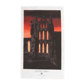 Whitby Abbey Sunset Tea Towel