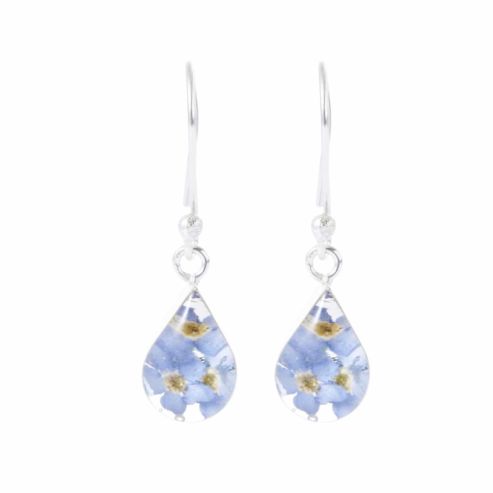 Forget-Me-Not Teardrop Earrings