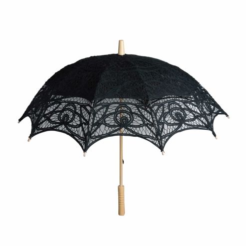 Lace Parasol - Black