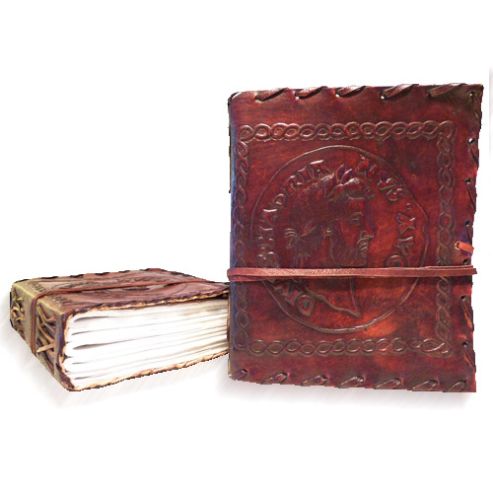 Hadrian Coin Leatherbound Notebook