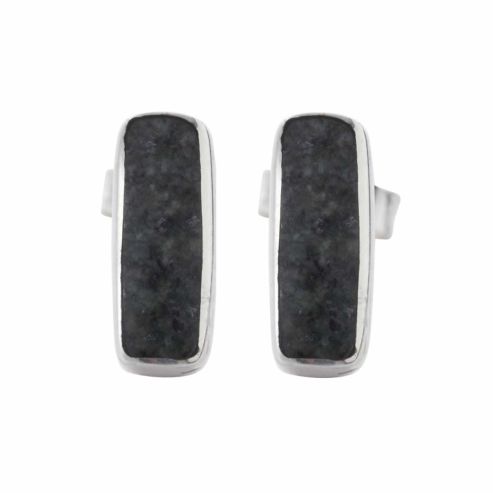 Bluestone Rectangular Earrings