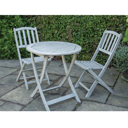 Dorset Bistro Set Grey