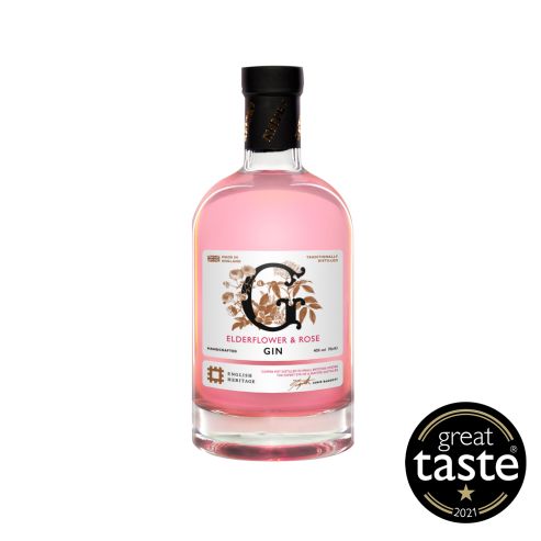 English Heritage Elderflower & Rose Gin (70cl)