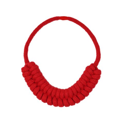 Rose Red Statement Necklace