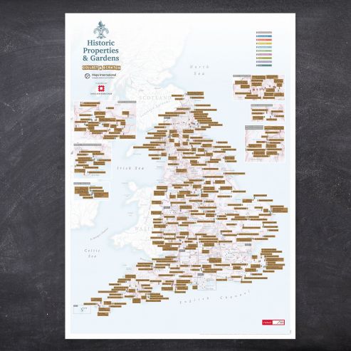 English Heritage's Historic Sites Scratch Map