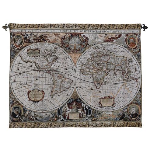 World Map Tapestry 