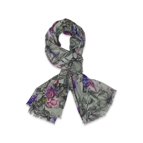 English Heritage Rose & Lilac Scarf 