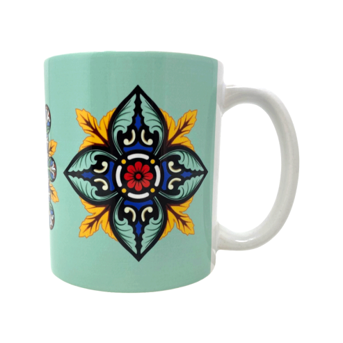 English Heritage Stained Glass Mug with handle