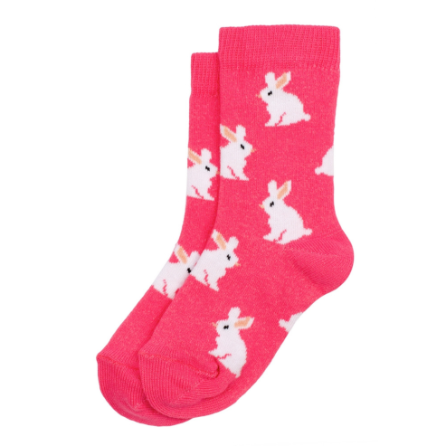 Kids Pink Bunny Socks age 3-5