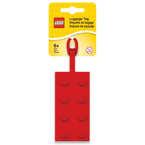 LEGO® Iconic Bag Tag - 2x4 Red