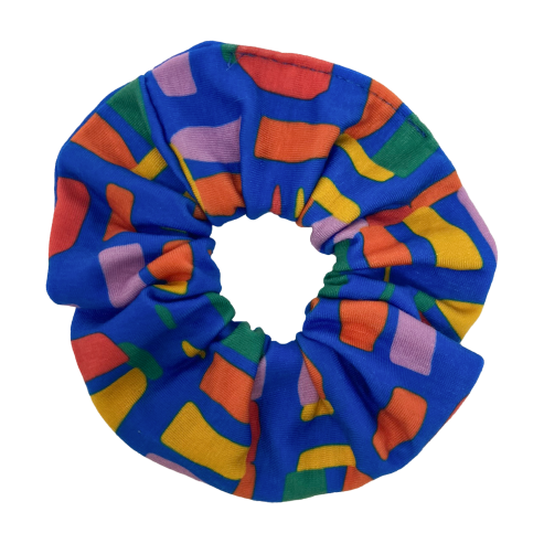 Stonehenge Scrunchie Multi Pattern Blue
