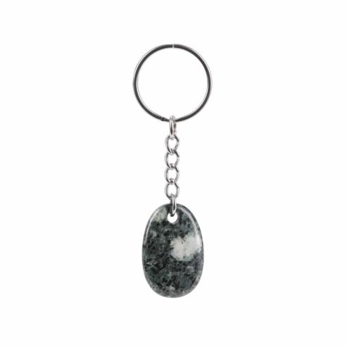 Bluestone Oval Keyring