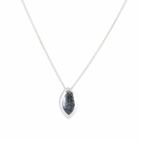 Bluestone Navette Pendant