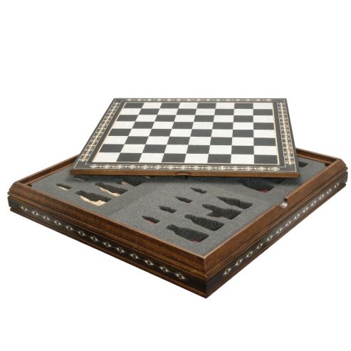 Large Handmade Chessboard With Case