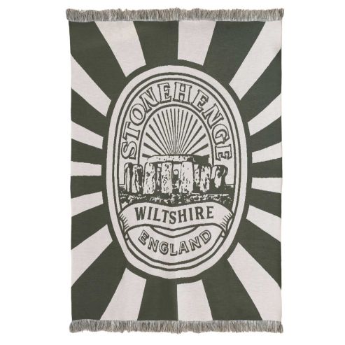 Stonehenge Sunrise Blanket Olive