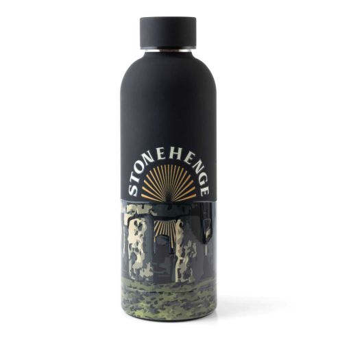 Stonehenge Sunrise Water Bottle Black 500ml