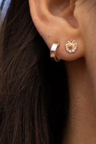 Earrings Mini Wildflower Silver Plated