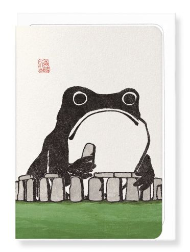 Greeting Card Ezen Frog Stonehenge
