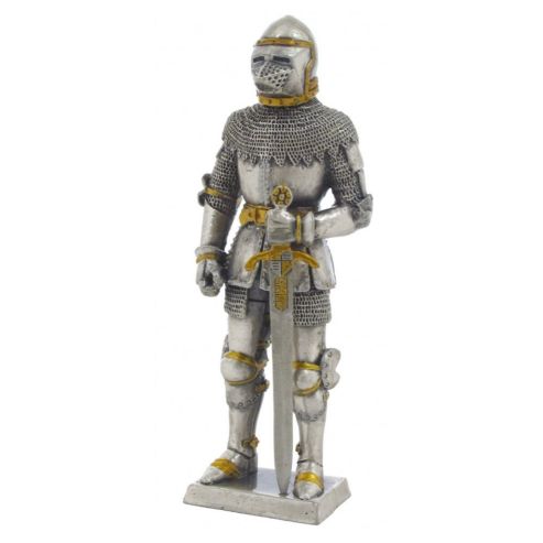 Knight in Bascinet Helmet