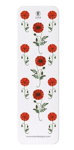 Bookmark Poppies Pearlised