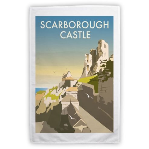 Scarborough Castle Tea Towel