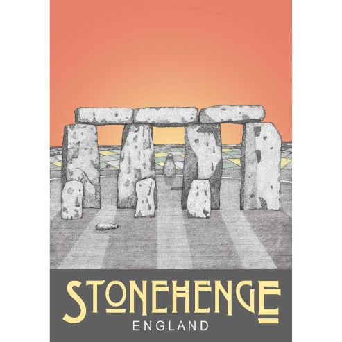 Stonehenge Day A3 Print Ben Holland