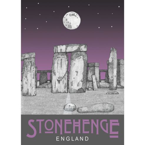 Stonehenge Night A3 Print Ben Holland 