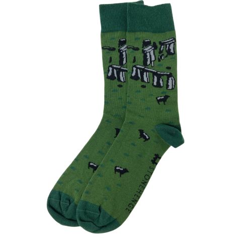 Stonehenge Trilithon Sheep Socks Green