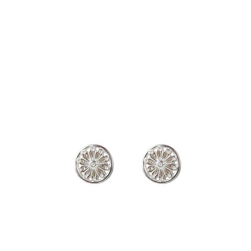 Whitby Abbey Rose Circle Earrings