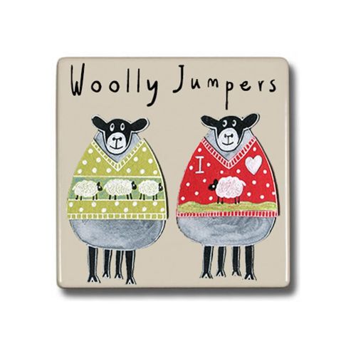 Woolly Jumpers Sheep Coaster