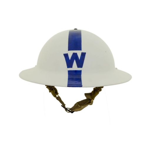WWII ARP Chief Wardens Helmet - White