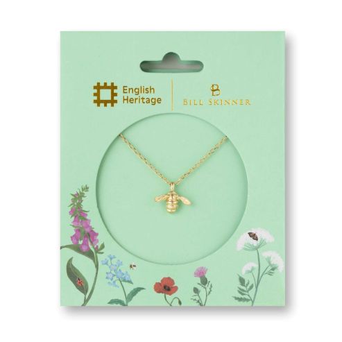 Gold Bee Bill Skinner Pendant Necklace