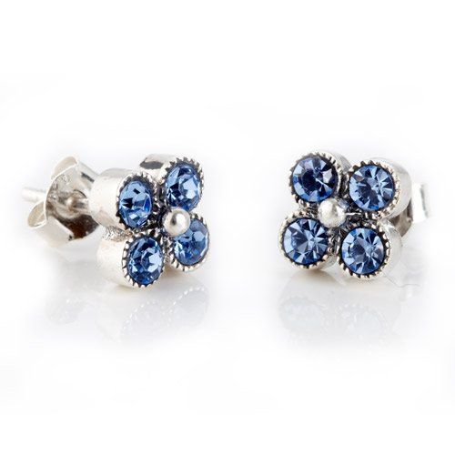 Buy Flower Stud Sterling Silver Earrings English Heritage