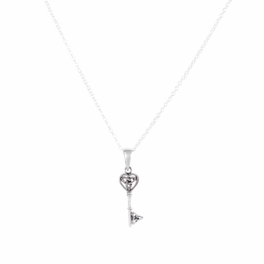 Trinity Celtic Knot Heart Necklace - 925 Sterling Silver - Emerald CZ May |  eBay
