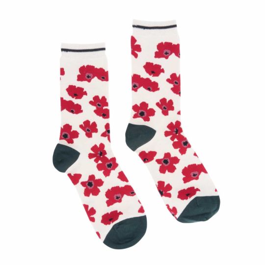  Bamboo Socks - Poppy