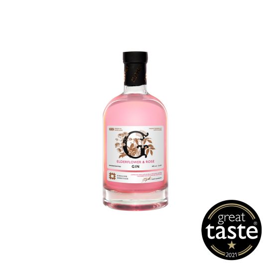  English Heritage Elderflower & Rose Gin (20cl)