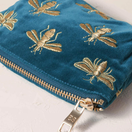 Coin Purse Bee Blue