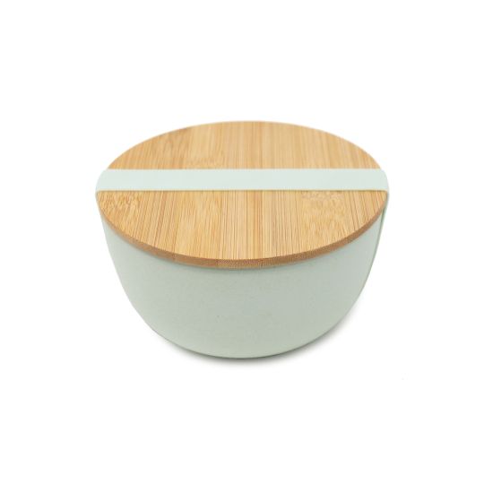Bamboo Bowl With Lid - Green