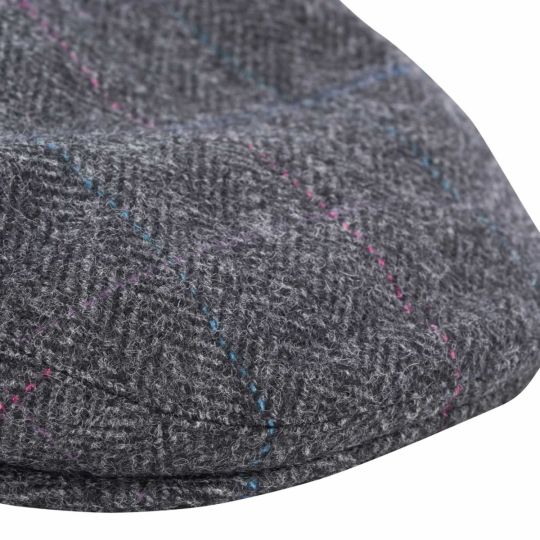 grey english wool cap