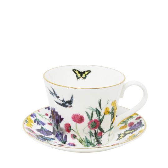 Stonehenge Equinox Bone China Teacup and Saucer