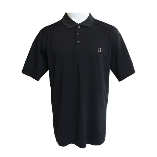 Buy Stonehenge Illustration Golf Shirt - Black | English Heritage