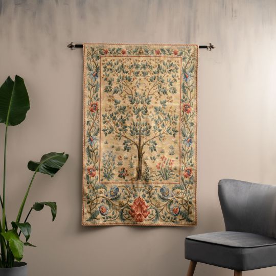 Buy Tree Of Life Pale Large Tapestry English Heritage